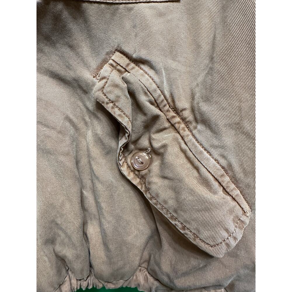 Young Fabulous & Broke Tan Bomber Utility Jacket Size Medium - Picture 9 of 10